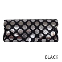 ドットレザーロングウォレット【Dot Leather Long Wallet 】black/ブラック　～carmine～