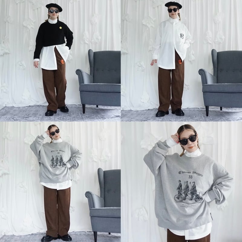 2025winterトーマスマグパイ ハイネックBIGシャツ(2254110