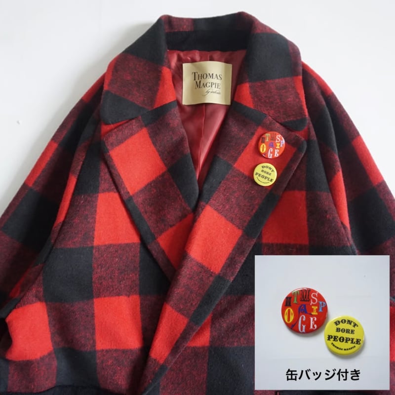 玉*屋様 【新品 希少！】VAN 赤チェックコート ユニセックスチェック柄コート | Ami | TINA：JOJUN | ソラリアプラザ
