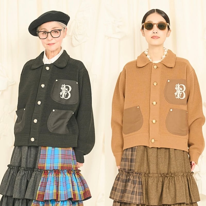 美品✨トーマスマグパイ ショートジャケット リネン 22SS 2025winterトーマスマグパイ Thomas magpie 襟付きニット