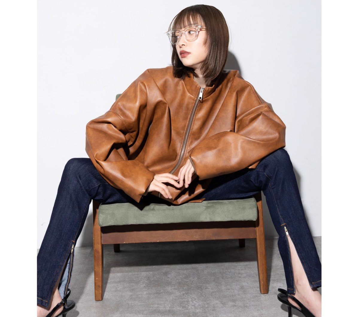 【新品未使用】MARGAUX VINTAGE レザーベスト 予約商品！2026 prefallレザーライダース ~margaux vintage~ MG