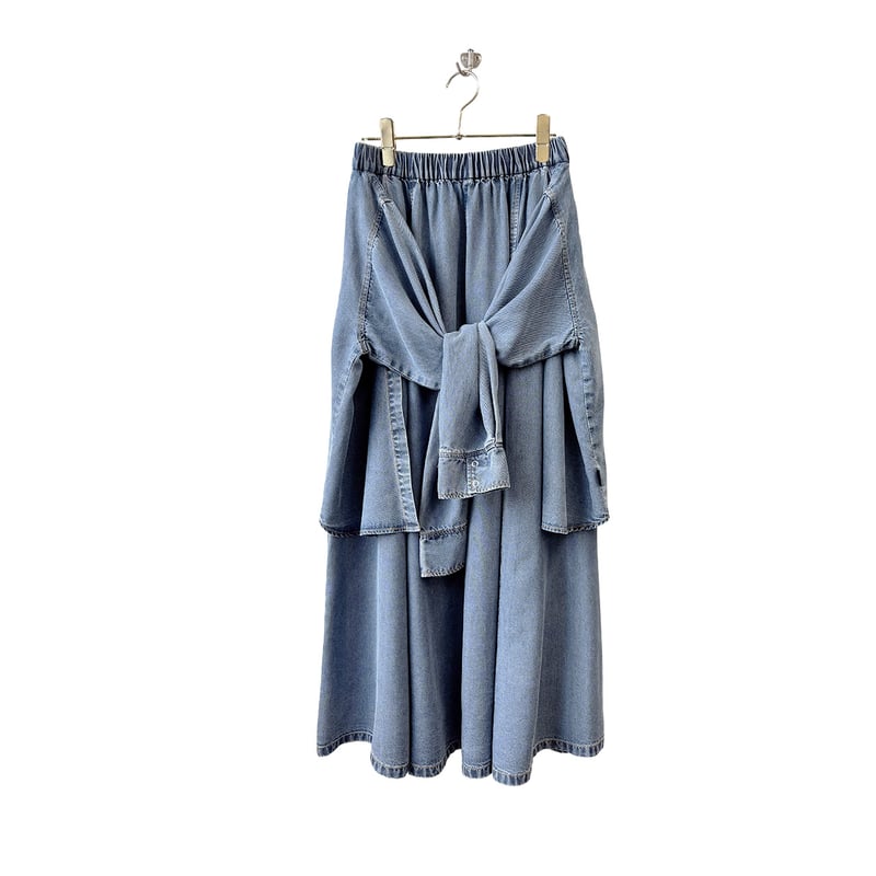 テンセルデニム腰巻きシャツスカート826506 〜ayane〜 | selectshop