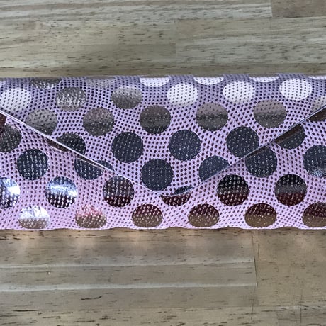 ドットレザーロングウォレット【Dot Leather Long Wallet 】SAKURA/さくら　～carmine～