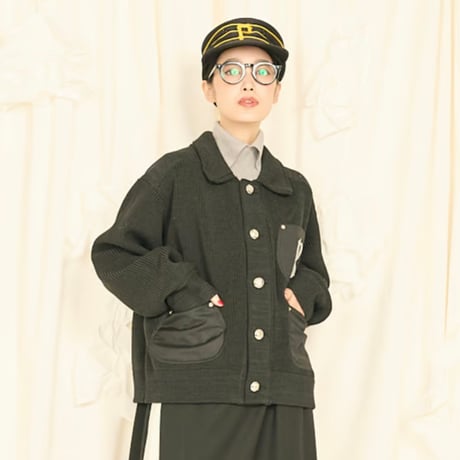 定価31900円　トーマスマグパイ　ゴブランジャケット Thomas magpie Big Jackt /ブラック FREEsize［2253205］ - M53