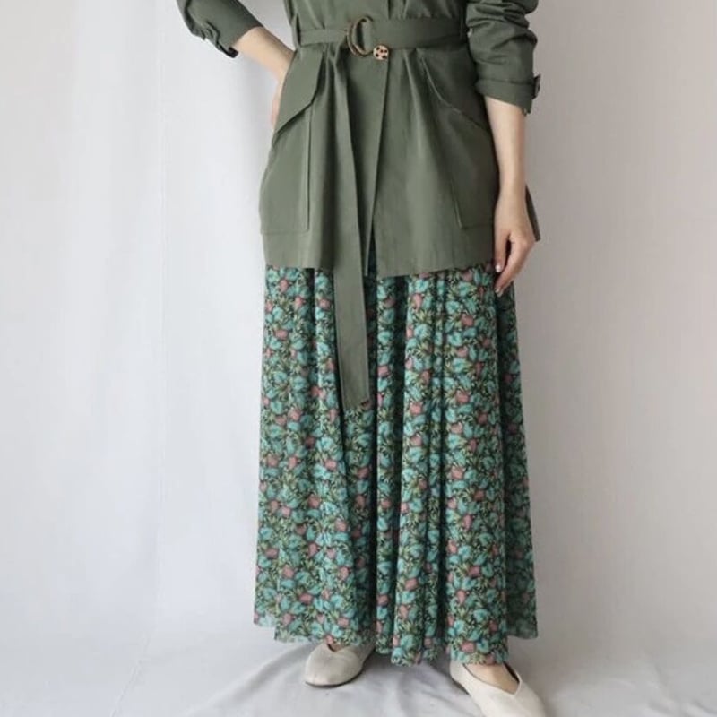 花柄チュールリバーシブルスカート FLOWER TULL REVERSIBLE SKIRT