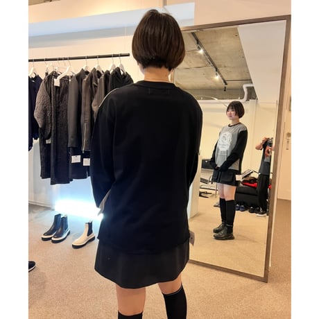 予約商品!MAISON MAVERICK PRESENTS メゾンマヴェリックプレゼンツ2026aw63MM5179] Mesh Layered Longsleeve Logo Tee