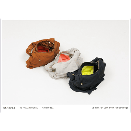 2026SS 【STORY】PL FRILLS HANDBAG ポリエステル フリル ハンドバッグ