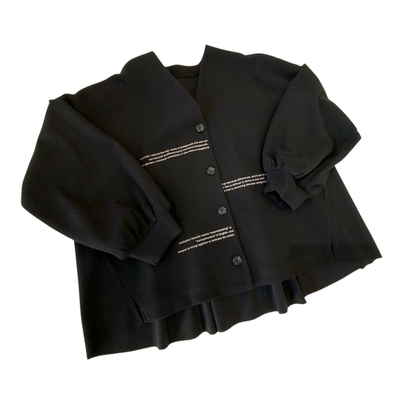 エアリーニードルロゴプリントカーディガン 895115 〜ayane