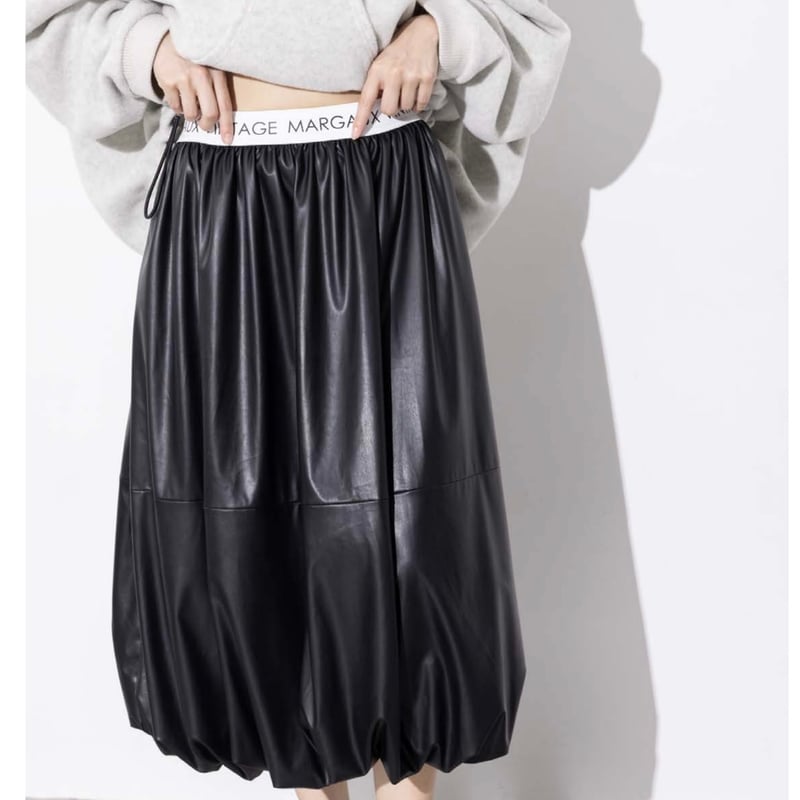 2025winterバルーンレザースカート ~margaux vintage~ MG AC-2