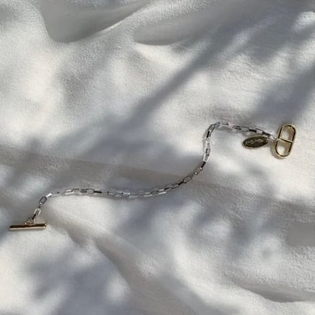 Rectangle chain Bracelet　BRB-22107　〜bluerank〜
