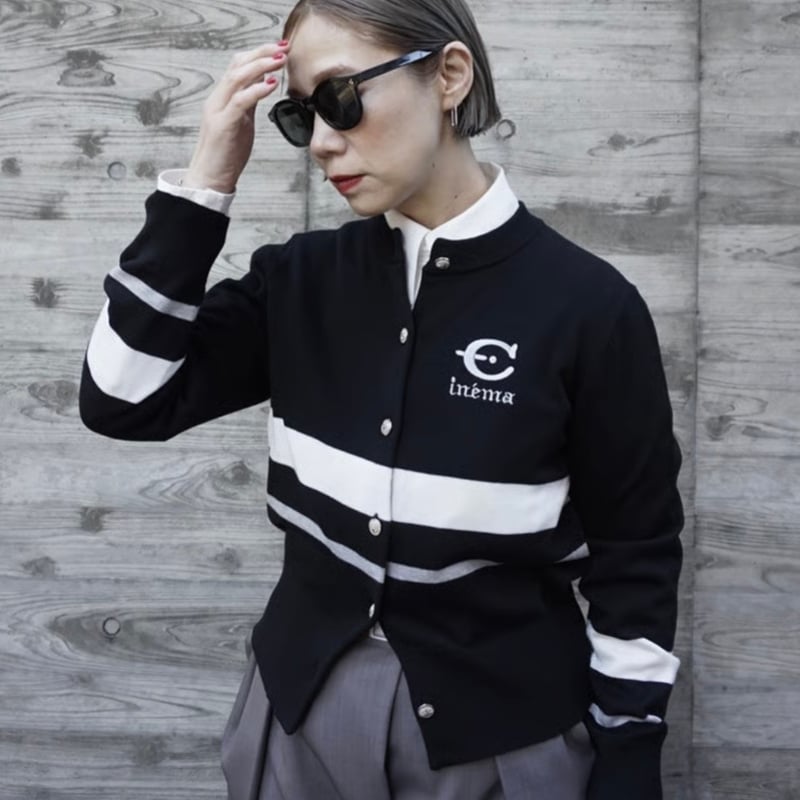 Thomas magpie トーマスマグパイ クルー ラインカーディガン(2263704)【