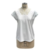 デコルテレースフレンチスリーブTシャツ　824507〜ayane〜
