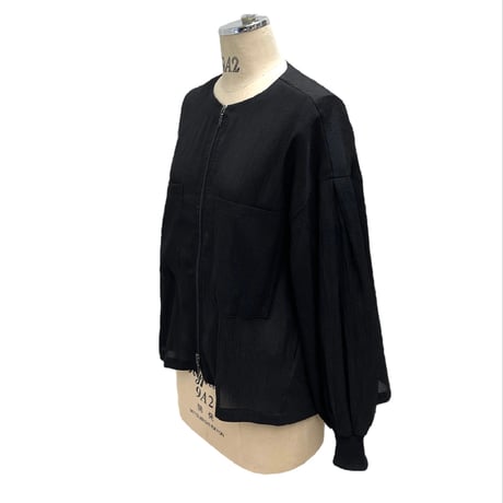 ayane  メッシュ楊柳シフォンブルゾン　815319 〜ayane〜