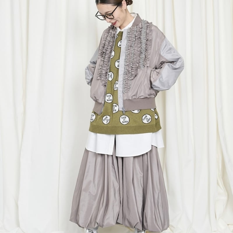 2025 THOMAS MAGPIE コットンフレアトップス Thomas Magpie Cotton Plain puff sleeves dress 【2252825
