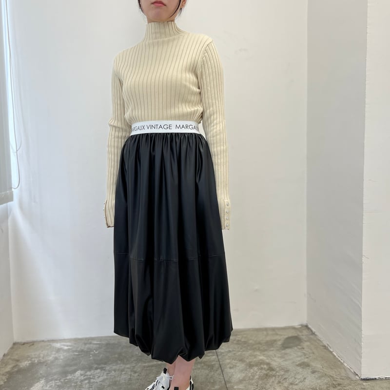 2025winterバルーンレザースカート ~margaux vintage~ MG AC-2