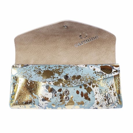 New! レザー ロングウォレット リキッド【Leather Long Wallet Liquid】gold/ゴールド　～carmine～