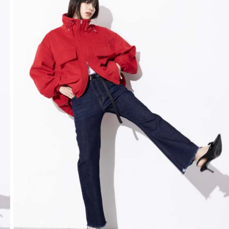 2025winterONE WASH センター加工デニムパンツ ~margaux vintag