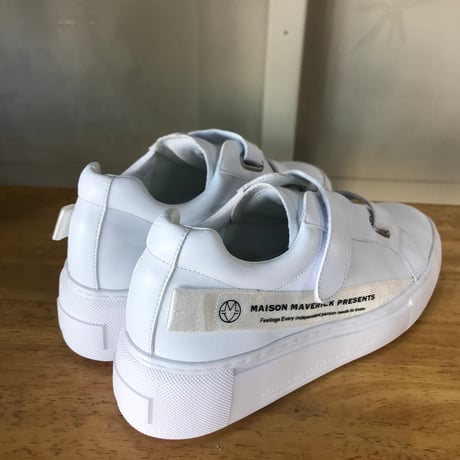 MAISON MAVERICK PRESENTS メゾンマヴェリックプレゼンツ　Velcro designマジックテープデザイン  MS2442 ホワイト