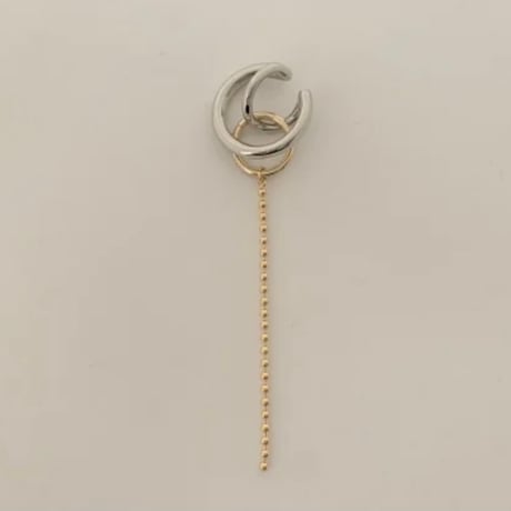 big ring chain ear cuff 　BREC-078 ~ BLUE RANK~