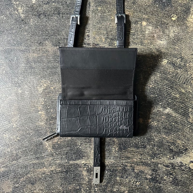 予約商品！ M.U.L stud series ウォレットショルダー ブラック | sele 