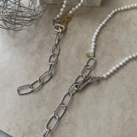volume chain pearl necklace BRN-3484　 〜bluerank〜