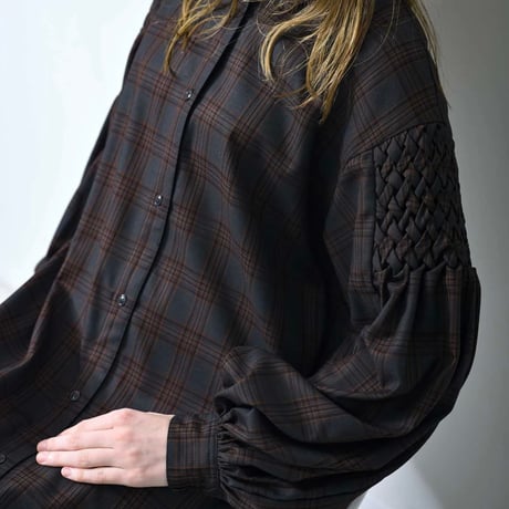 Smocking Sleeve Dress SKU: H325309-3 ～herencia～