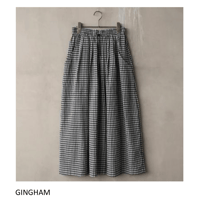 予約商品!2026ss MNN-SK-093 GINGHAM CHECK TUCK SKIRT〜MANON〜