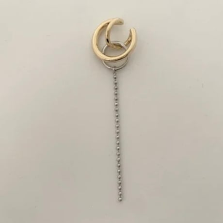 big ring chain ear cuff 　BREC-078 ~ BLUE RANK~