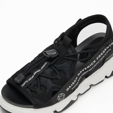 MAISON MAVERICK PRESENTS メゾンマヴェリックプレゼンツ  ロゴダッドサンダルスニーカーblack