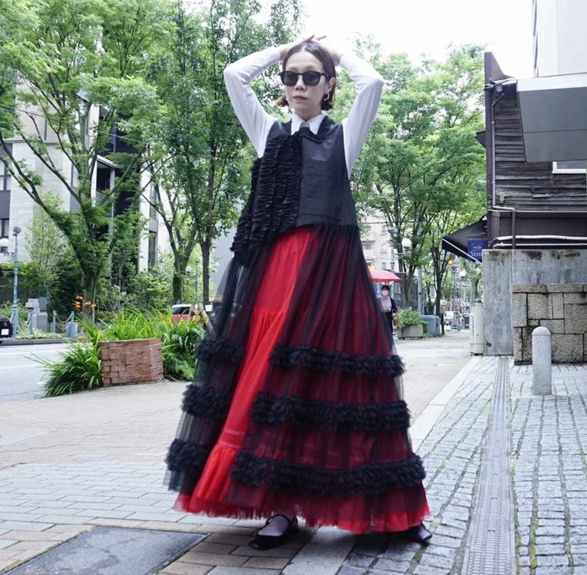 2024winter Thomas magpie トーマスマグパイ ラッフルドチュールベスト 