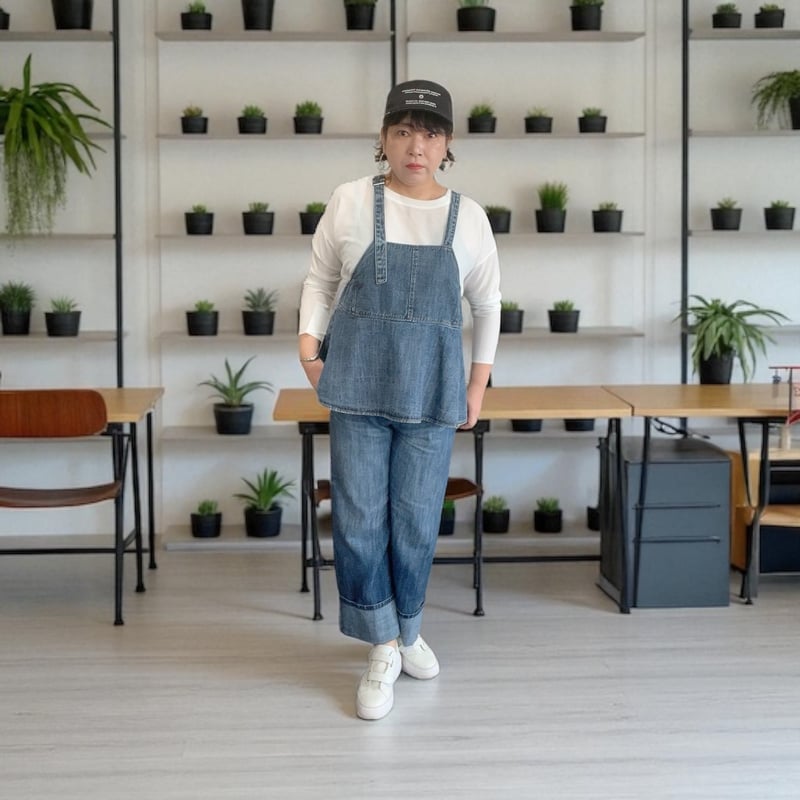 2025autumn リネン混デニムワイドパンツ 855704 〜ayane〜 | sel