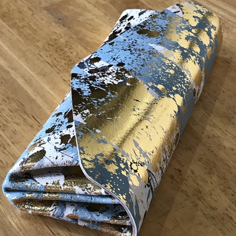 New! レザー ロングウォレット リキッド【Leather Long Wallet Liquid】gold/ゴールド　～carmine～