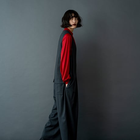 MNN-C-169 WOOL GATHER NECK LS TEE〜MANON〜