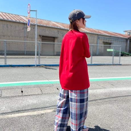ビッグチェック　ワイドパンツ【BB42-309】 ~BLANC basque~