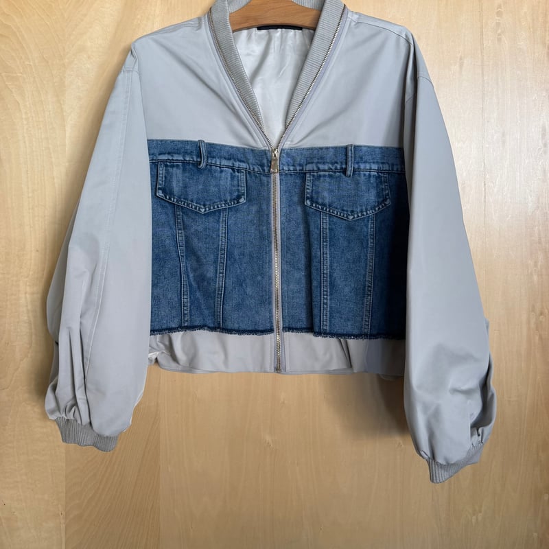 異素材デニムブルゾン ~micalle micalle~ MMG108JDC | select