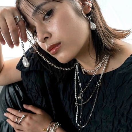 ネックレス　imitation baroque pearl necklace BRN-3468　 ~ BLUE RANK~