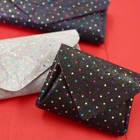 レザーミニウォレット シュガー 【Leather Mini Wallet Sugar】　～carmine～