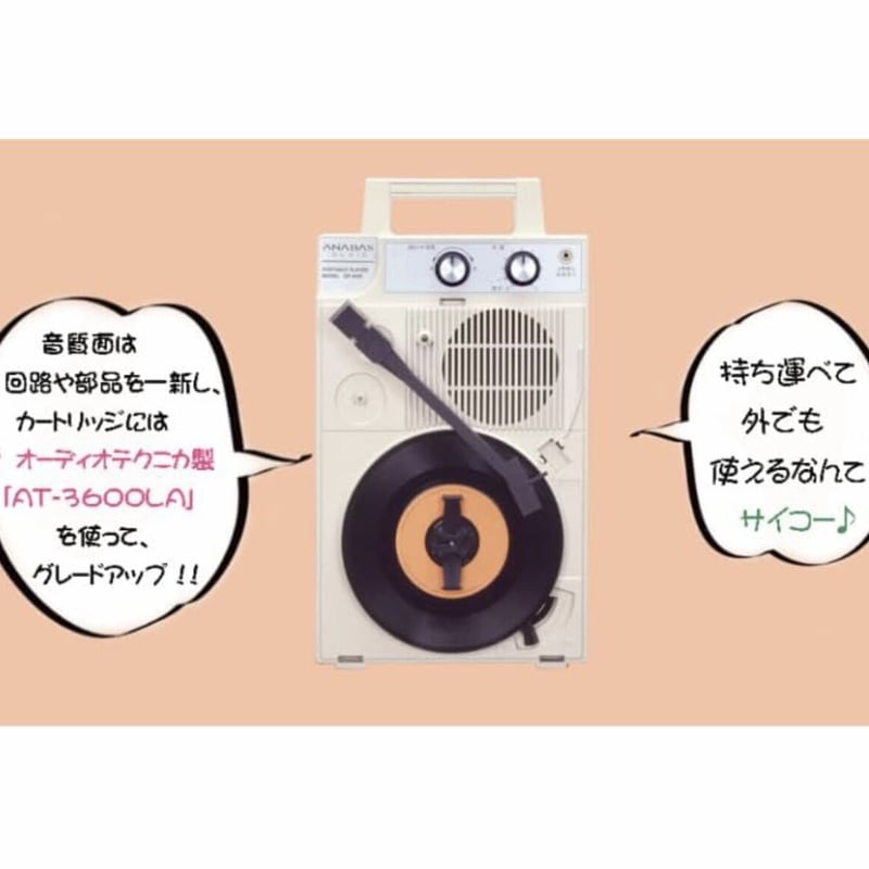 復刻!ポータブルレコードプレーヤー GP-N3R | selectshop 復刻!ポータブルレコードプレーヤー GP-N3R | selectshop