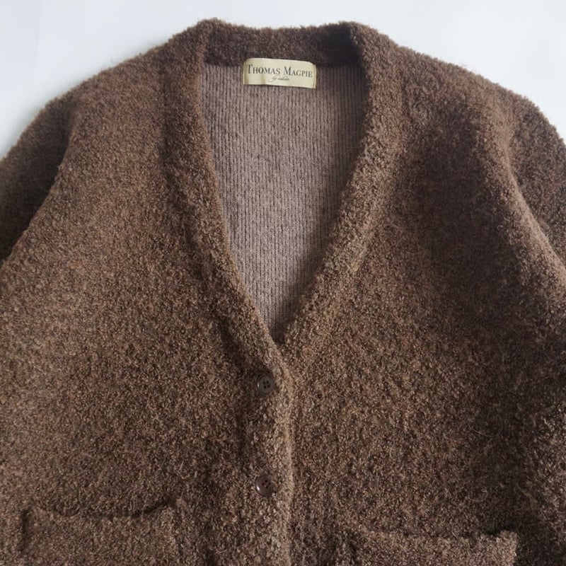 2025winterトーマスマグパイ ムートン風ニットカーディガン 受注予約商品！2025winterトーマスマグパイ Thomas magpie