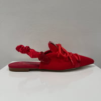 MAISON MAVERICK PRESENTS メゾンマヴェリックプレゼンツ 61MS2554 Lace-Up Shushuback Flats