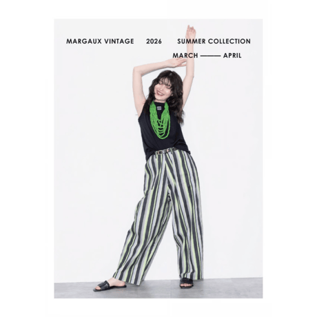 2026 spring summer マルチストライプパンツ ~margaux vintage~ MG PT-26047 -S