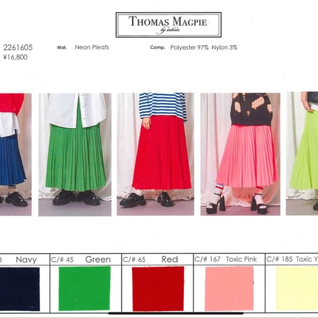 2026Spring Thomas magpie トーマスマグパイプリーツ(2261605)