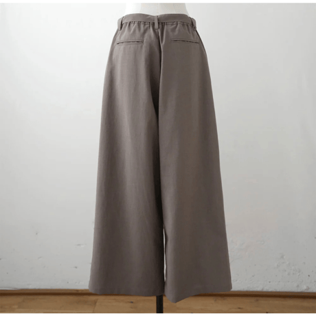 TAFFETA TWO TUCK WIDE PANTS〜MANON〜