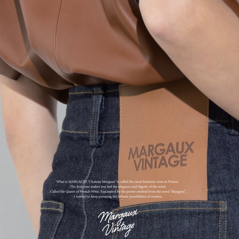 ワンウォッシュデニムパンツ ~margaux vintage~ MG PT-25069-A |