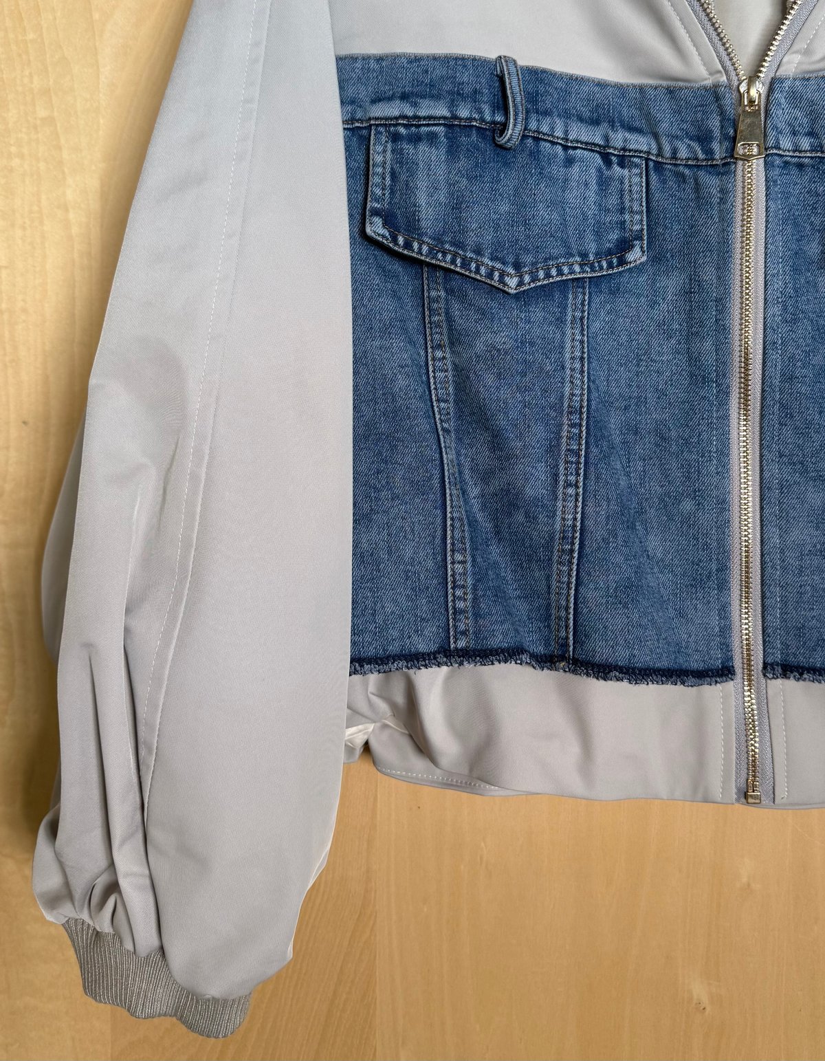 異素材デニムブルゾン ~micalle micalle~ MMG108JDC | select