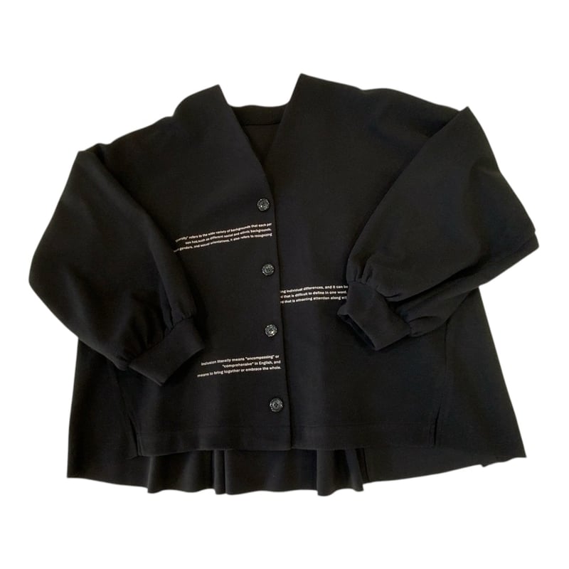 エアリーニードルロゴプリントカーディガン 895115 〜ayane