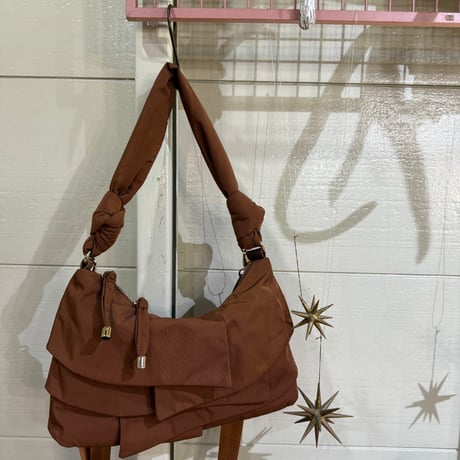 2026SS 【STORY】PL FRILLS HANDBAG ポリエステル フリル ハンドバッグ