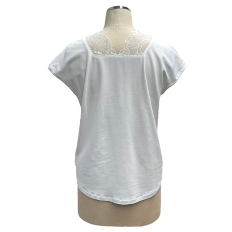 デコルテレースフレンチスリーブTシャツ　824507〜ayane〜