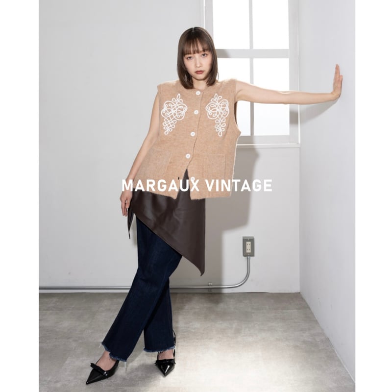 予約商品！2026 prefallコード刺繍ベスト ~margaux vintage~ MG