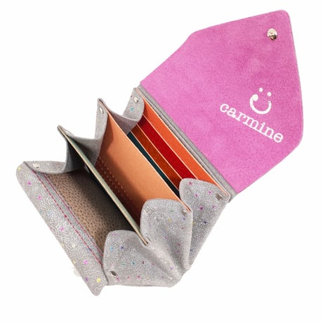 レザーミニウォレット シュガー 【Leather Mini Wallet Sugar】　～carmine～